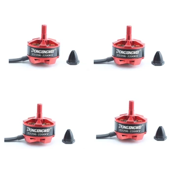 

4X DONGXINGWEI Racing Edition 2206 C2206 2200KV 2-4S Brushless Motor for RC Drone FPV Racing Multi Rotor