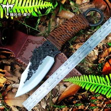 High quality army Survival knife high hardness wilderness knives essential self-defense Camping Knife Hunting outdoor tools EDC