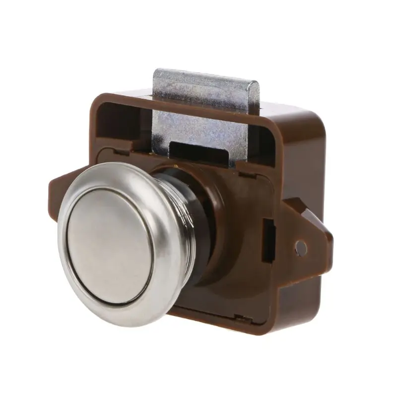 1 Pc Car Push Lock RV Caravan Boat Motor Home Cabinet Drawer Latch Button Locks For Furniture Hardware Accessories 10166