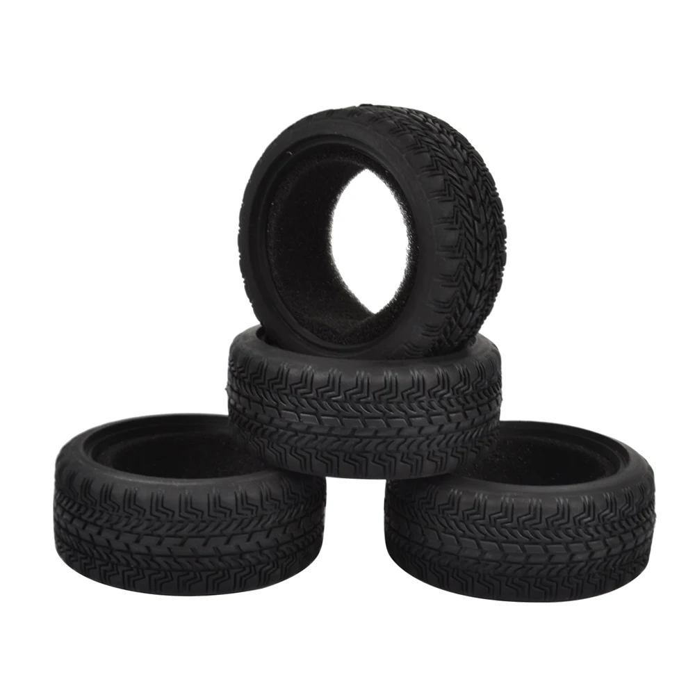1/10 RC Car Racing Speed Rubber Sponge Tyre For HSP 1:10 On-Road Car 8006 4Pcs 