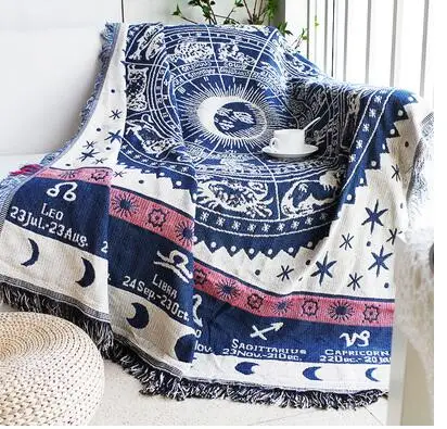 Cobertor astrológico do vintage cobertura do sofá