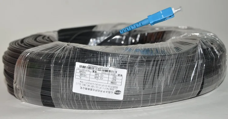FTTH оптоволоконный кабель для наружного использования 300 м SC до Simplex SM переходник