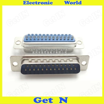 

20pcs 25 Pin DB25 Male Socket Solder Type U-Shaped Pin Connector 2 Rows Straight Leg Male Socket