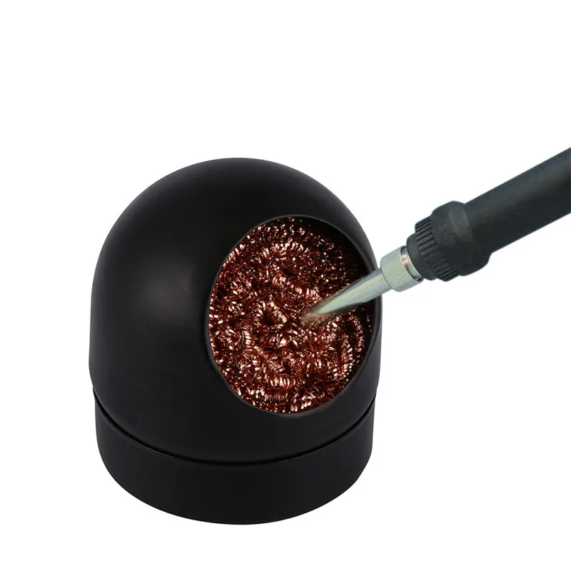 

1PC Soldering Solder Iron Tip Cleaner Self Standing Steel Cleaning Wire Ball Heavy Duty Welding Brushing Brush Set Drop Ship