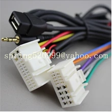 Hyuundai Elantra New соната 8 ix35 KIA Sportage k5 k2 CD проигрыватели аудио Мощность громкоговоритель buttcock линейный aux вход USB автомобильный Кабель