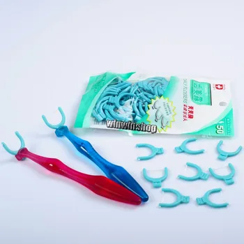 

2Pcs Dental Floss Handle Holder +270 Disposable Heads Tooth Oral Cleaner