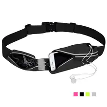 Водонепроницаемый Фанни пакеты талии Сумка светоотражающие чехол-сумочка для телефона для бега путешествия деньги Ремни сумка для Для женщин Для мужчин лайкра Фанни пакеты