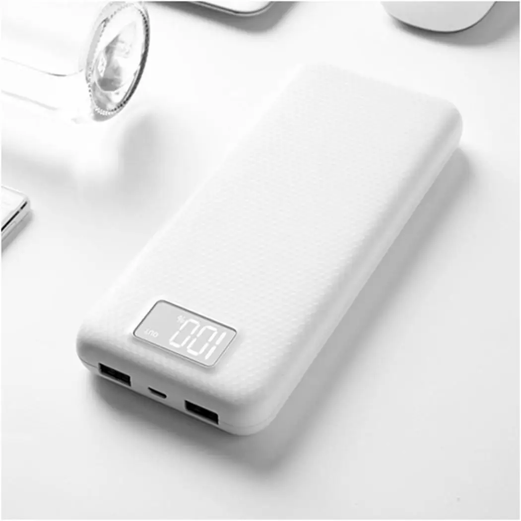 

LCD Digital Display Power Bank Shell Dual USB Output Mobile Power Case Module DIY Kit External Battery Charger Box Housing