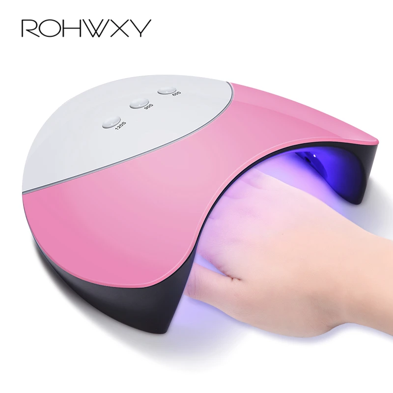 Rohwxy 36 Вт светодио дный УФ белый лампы ногтей автоматическая сушилка Сенсор