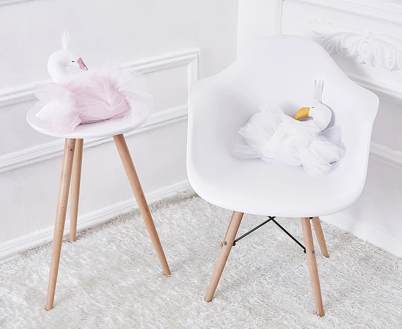 Quarto com Cama de Bebê Dormindo Travesseiro Coroa Cisne Gaze Almofada Bebê Acompanhar Boneca Dormir Fotografia Adereços Crianças Brinquedos 30 cm 13 Coroa Cisne Gaze Almofada Travesseiro Bebê Acompanhar