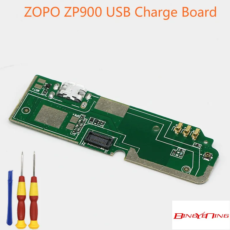 

BingYeNing New Original usb plug charge board For ZOPO ZP900 Mobile Phone Flex Cables charging module Microphone Mini USB Port