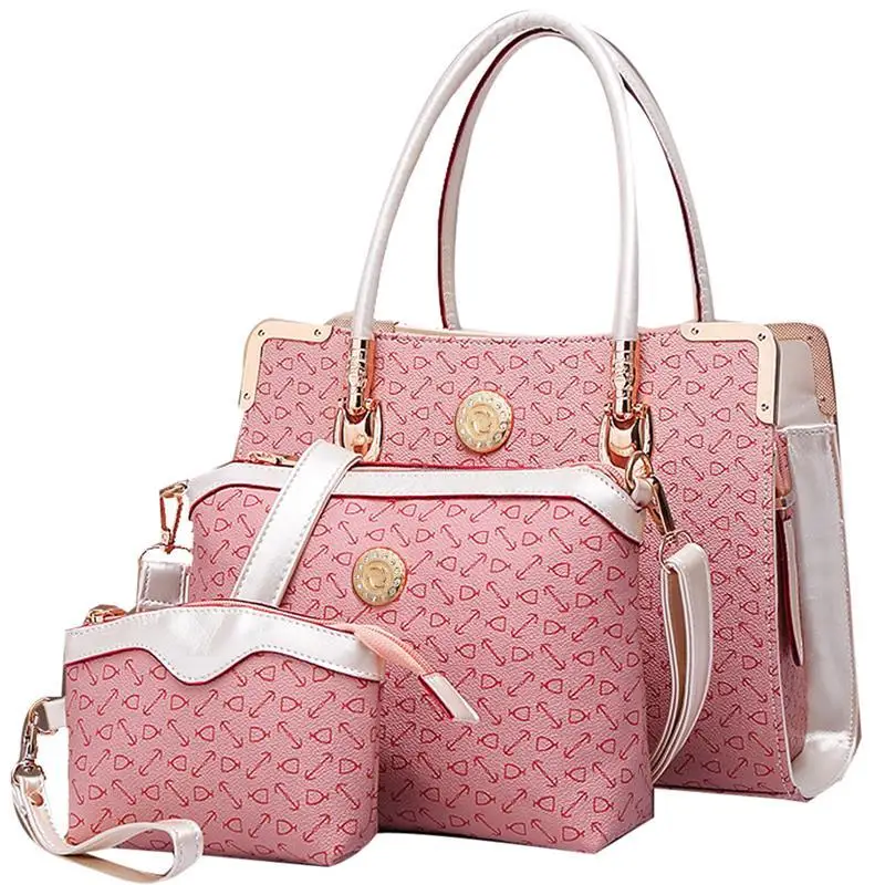 

Embossed PVC Composite Bag Women Handbag Crossbody Bag With Clutch Purse Ladies Shoulder Bags Female Messenger Tote Sac