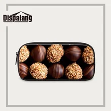 Dispalang портативный пенал на молнии шоколадный 3d-ручка канцелярская сумка модная косметичка для макияжа школьные офисные принадлежности