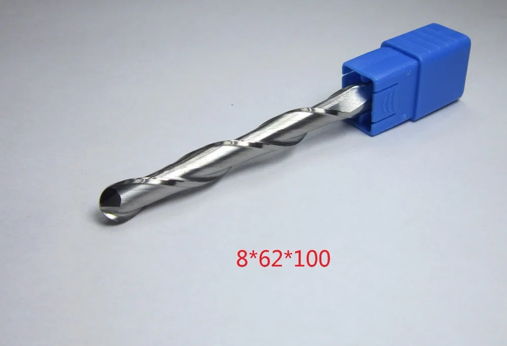 

3PCS for wood working 8*62*100 tungsten Carbide Ball Nose End Mill CNC Engraving Cutting, Router bits, milling cutter 62MM cut