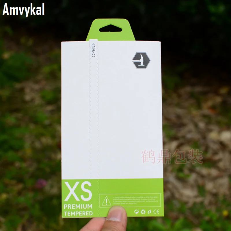 100 шт защита для экрана из закаленного стекла, цветная бумага, универсальная упаковочная коробка для iphone XR X Max 8 7 6S SE 5S samsung