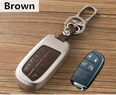 Металлический и кожаный держатель для автомобильного ключа Jeep Cherokee чехол Grand