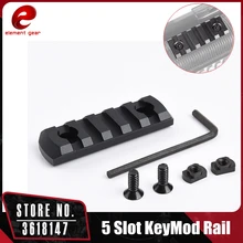 Красный лазер со светодиодом охотничий прицел крепление база 5 Слот Алюминиевый Keymod Пикатинни Вивер рейка черный страйкбол аксессуар CY0575