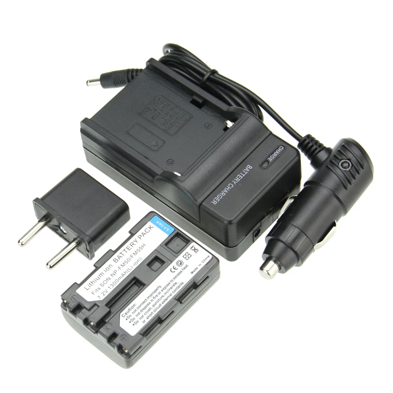 Hot Sale 1pcs Battery + Charger NP-FM50 NP FM50 Rechargeable Camera Battery For Sony NP-FM51 NP-QM50 NP-FM30 NP-FM55H