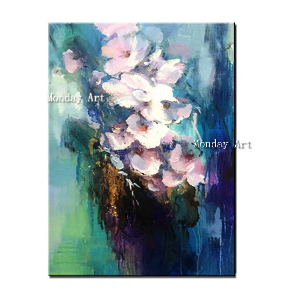 

large canvas Painting Hand Painted Abstract Flowers Oil Painting On Canvas Wall Art Wall Picture for Living Room Home Decoration