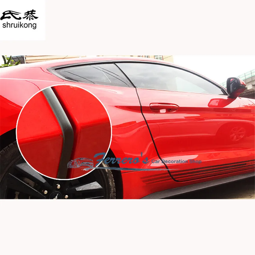 

Free shipping car styling sticker AREX door protection BUMPER STRIP 5 meters long Car accessories for 2015 2016 new ford mustang