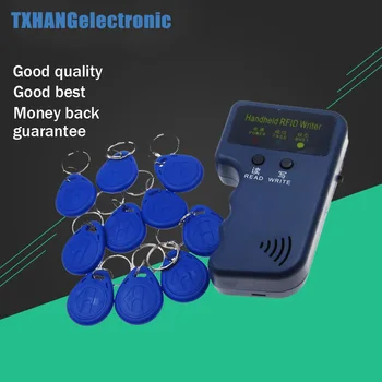

Handheld 125KHz RFID Copier Writer RFID Duplicator EM ID Copier + 10 Pcs keychains