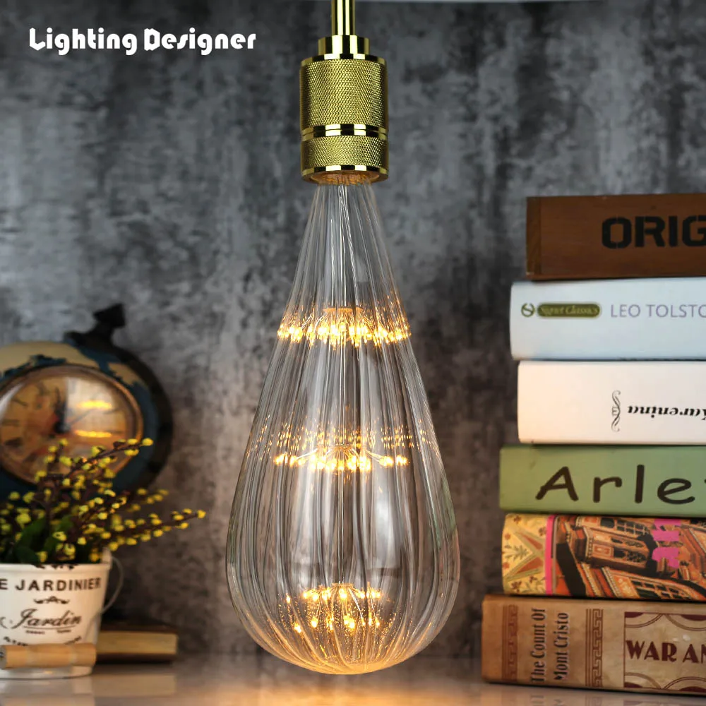 

Led Bulbs Vintage Style Decorative Light Bulb 3W 220/240v E27 Firework RGB Starry Light Bulb Big Rainbow