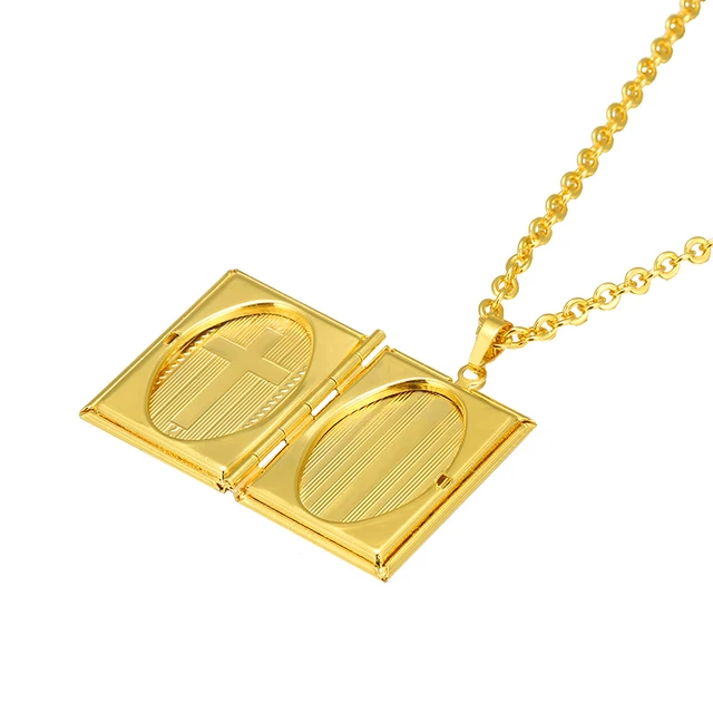 Ben-Amun 24k Gold Electroplate Chain Necklace with Heart Locket Pendant -  Bergdorf Goodman