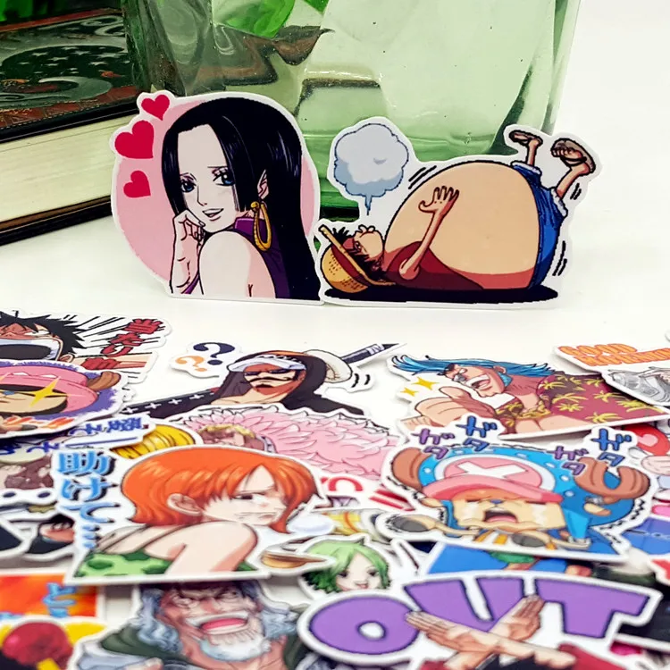 

40pcs/bag Adventure One Piece album Scrapbook waterproof decoration stickers DIY Handmade Gift Scrapbooking sticker