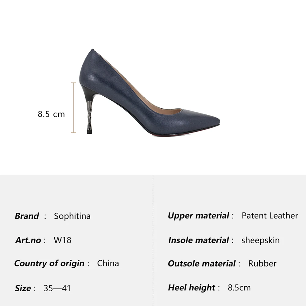 SOPHITINA/брендовые туфли-лодочки из натуральной кожи; пикантные туфли с острым носком на очень высоком каблуке; закрытые туфли для вечеринки; новые деловые элегантные туфли-лодочки; W18
