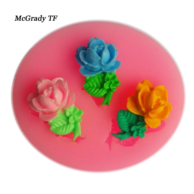 

1Pcs 3D Flower Silicone Cake Mold Cake Chocolate Soap Sugar Craft Mold Cutter Silicone Tools DIY Cupcake Molds Cake Tools