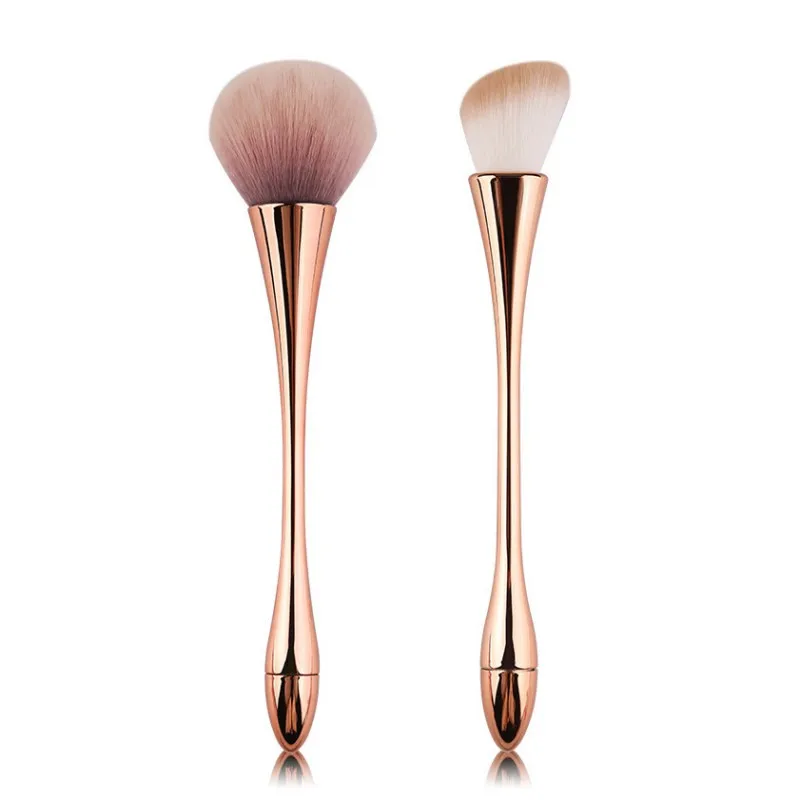 

Rose Gold Single-Head Brushes Loose Powder Blush Concealer Portable Brush Cosmetics Beauty Tools