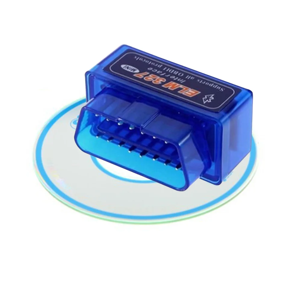 Новый V2.1 синий супер мини автомобиля Bluetooth ELM 327 OBD2/OBDII ELM327 автоматический диагностический сканер инструмент