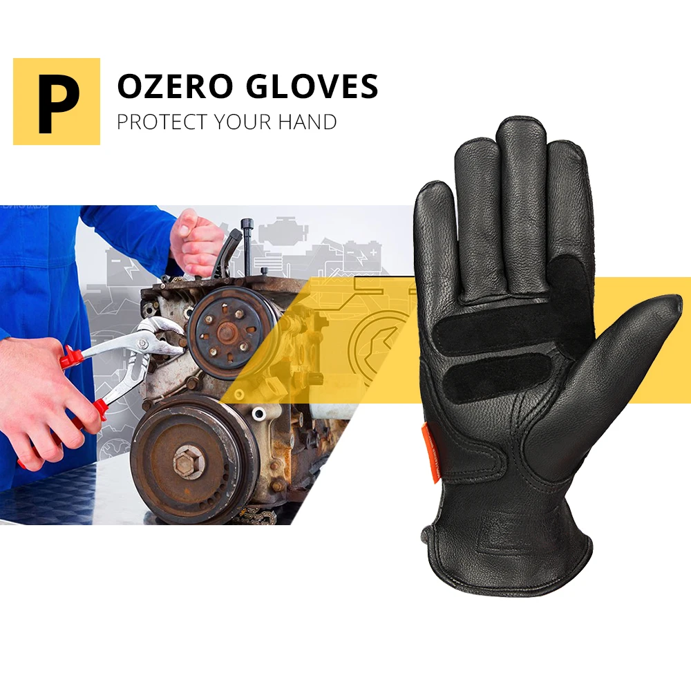 OZERO мужские рабочие перчатки сварочные рабочие перчатки из овечьей кожи защитные садовые спортивные мото износостойкие перчатки 5011