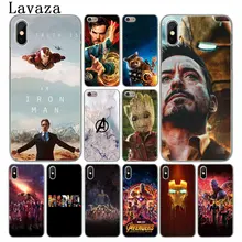 Lavaza Marvel Мстители Железный человек эндшпиль жесткий чехол для телефона для iPhone XR XS X 11 Pro Max 10 7 8 6 6S 5 5S SE 4S 4 Чехол