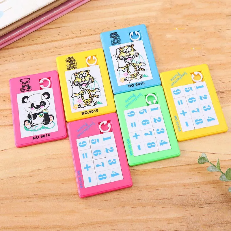 

6PCS Kids Birthday Party Favors Move Puzzle Happy Birthday Gift Baby Shower Souvenir Baptism Gift Girl Boy