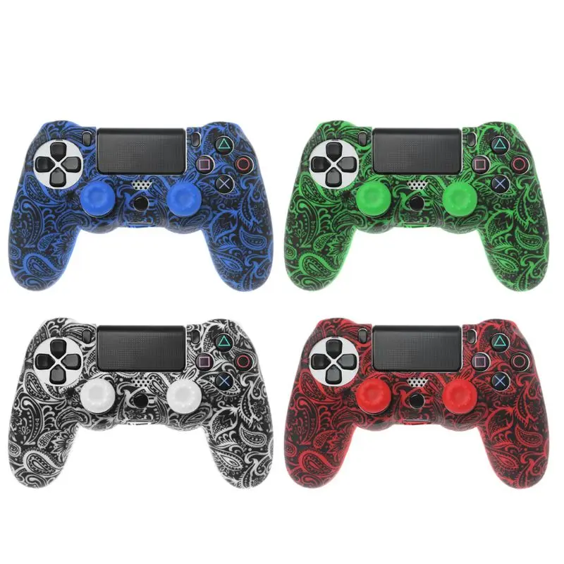 

Protective Cover Gamepad Sleeve Case Analog Thumb Grip Stick Cap Soft Silicone Skin Waterproof Anti-Slip for PlayStation 4 PS4 C