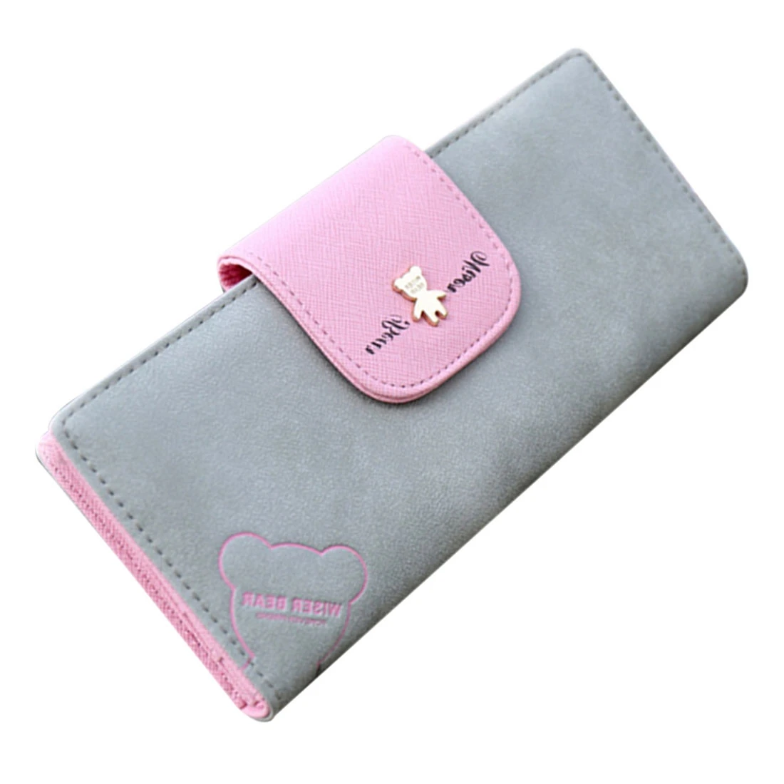 VSEN Hot NEW Cute Fashion Women Leather Wallet Button Clutch Purse Lady Long Handbag Bag Grey VSEN Hot NEW Cute Fashion Women Leather Wallet Button Clutch Purse Lady Long Handbag Bag Grey