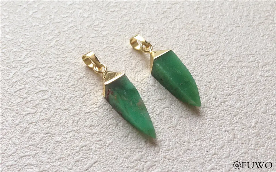 Chrysoprase Point Pendant 7