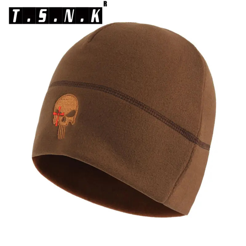 TSNK EDC новая уличная флисовая шапка Skullie зимняя утолщенная теплая шапочка охотничья Лыжная тактическая шапка