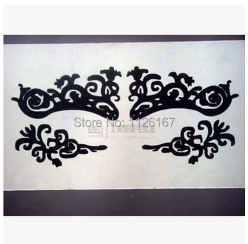 

(Min order 5$) hot sale fashion paper cutting eye stickers eyeliner rayal luxury high quality false eyelashes free shipping