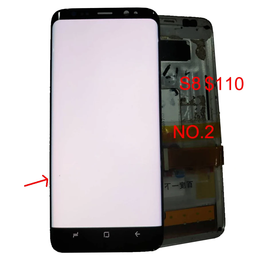 JPFix Super AMOLED для samsung Galaxy S8 G950 G950FD ЖК сенсорный экран дигитайзер дисплей в сборе утечка с рамкой