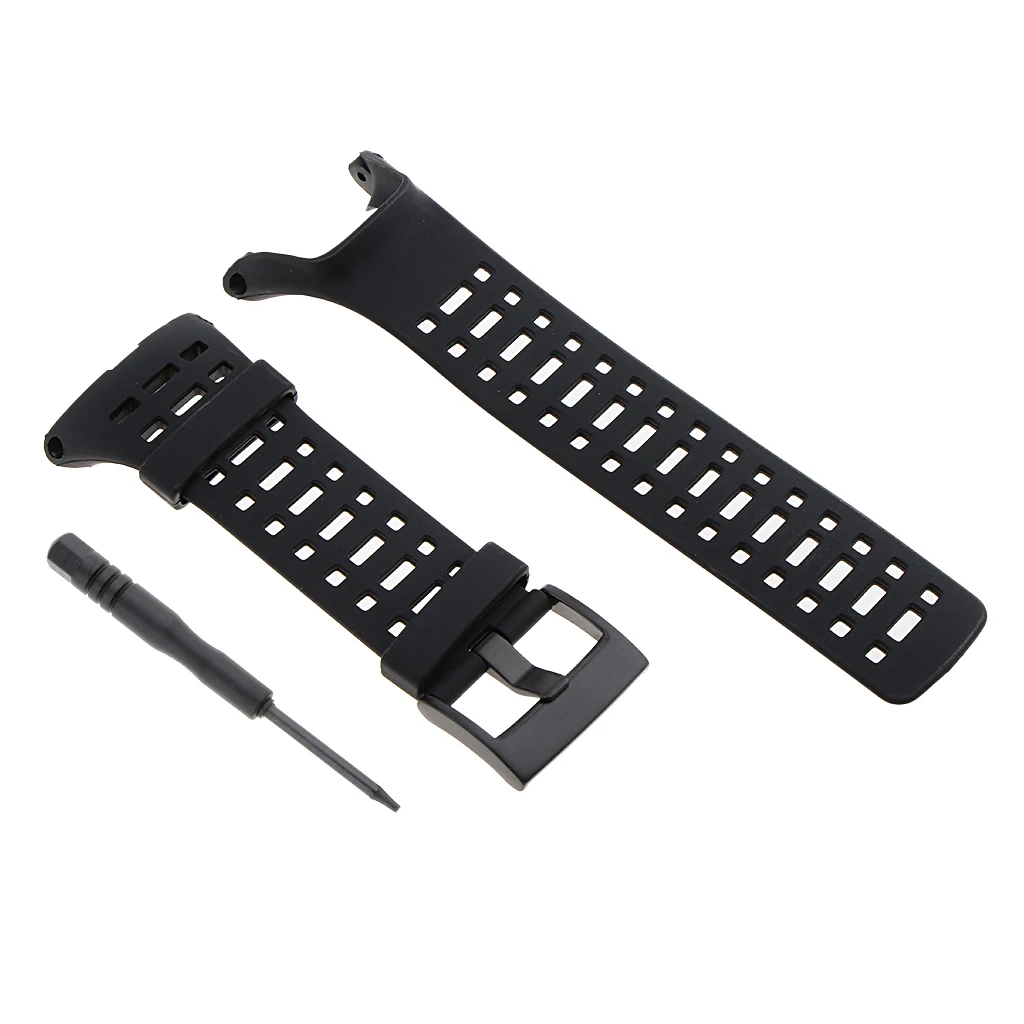 Soft Breathable Rubber Wristwatch Bands for SUUNTO Ambit1 Ambit2 Ambit3 Replace Strap Black
