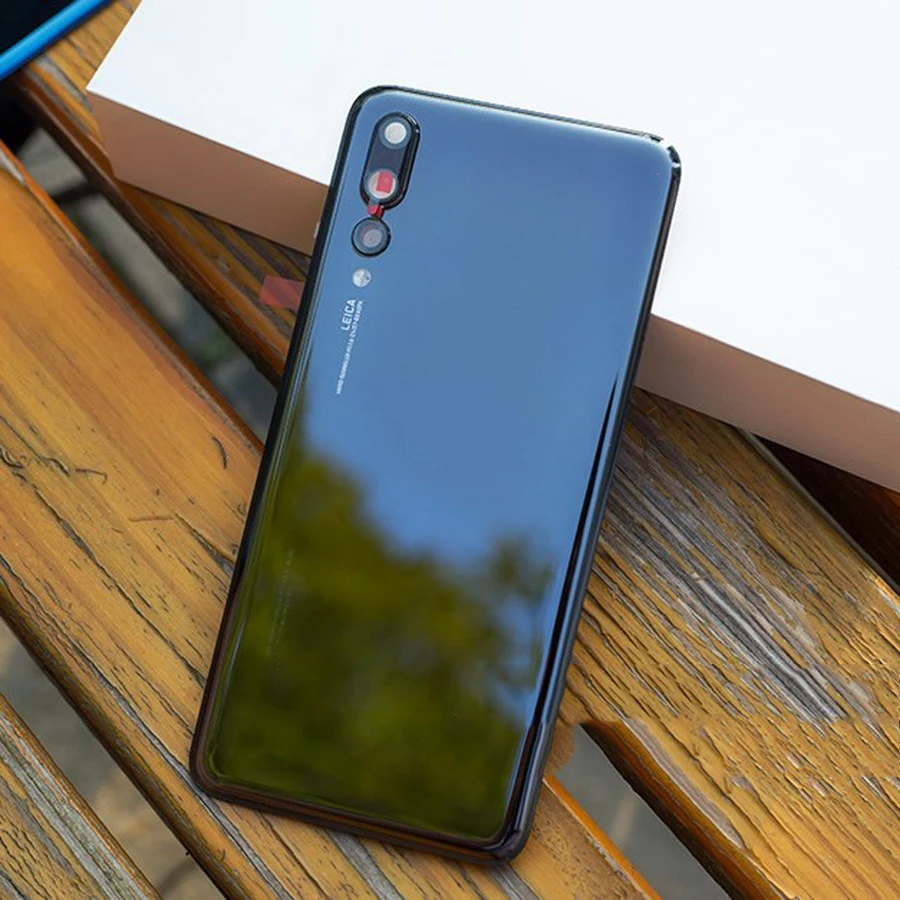100% оригинальное стекло для Huawei P20 PRO задняя крышка батарейного отсека корпус