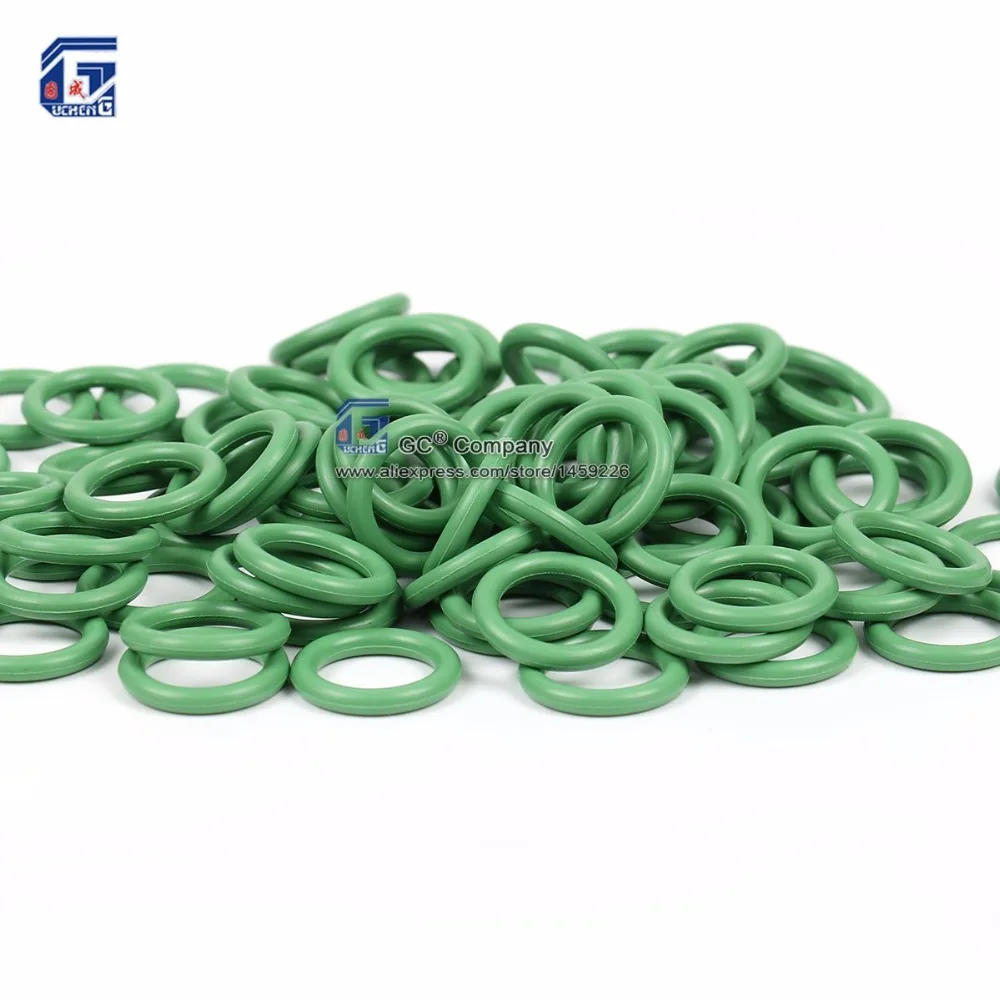 10,8x2,4 мм)#8 R134a NBR зеленые уплотнительные кольца резиновое уплотнительное кольцо комплект для автомобильного кондиционера механические высокотемпературные уплотнения