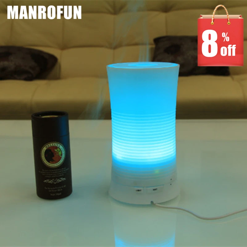 

100ml Ultrasonic humidifier mini home office bedroom mute colorful aromatherapy machine essential oil diffuser