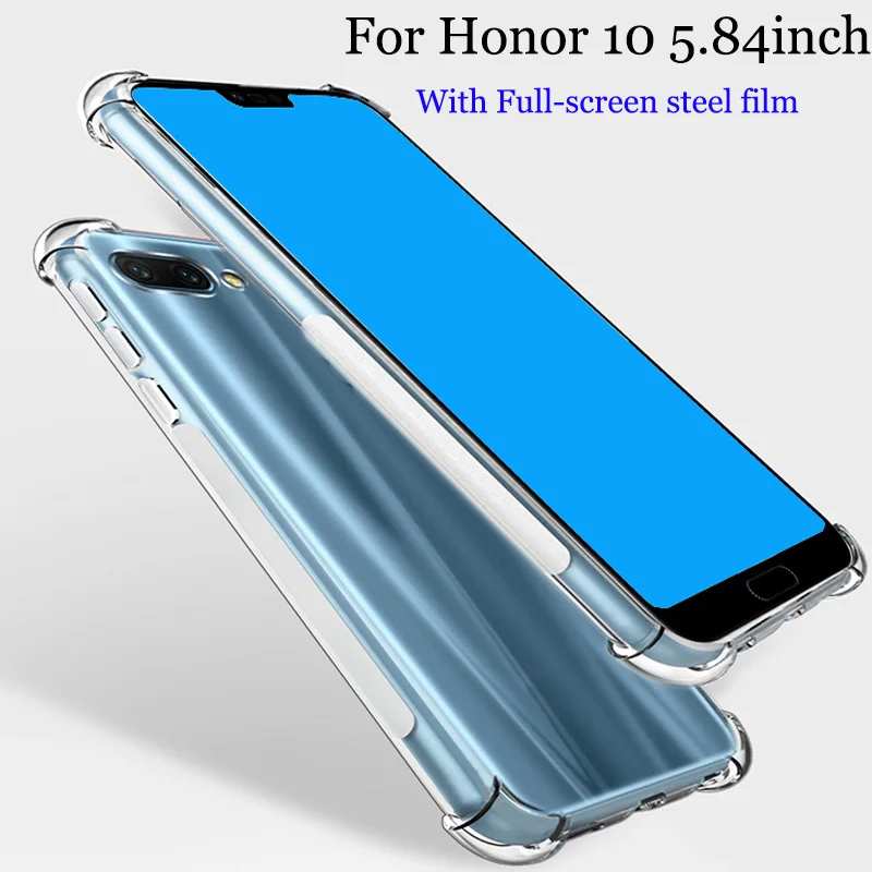 Для huawei Honor 10 Чехол прозрачный Мягкая задняя крышка для Honor10 чехол AI камеры