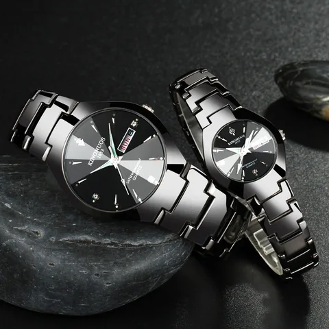Amantes da Marca Relógio de Forma para Mulheres Luminosos dos Homens Casuais à Prova Relógios de Pulso de Quartzo Top de Luxo Novo Calendário Relógios Água Unisex 2020 d’
