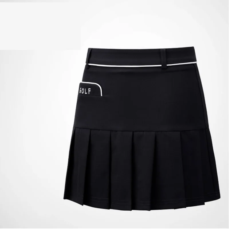 PGM Новая красивая женская плиссированная юбка Спортивная качественная юбка для гольфа с карманом Женская модная дышащая удобная юбка для гольфа для женщин