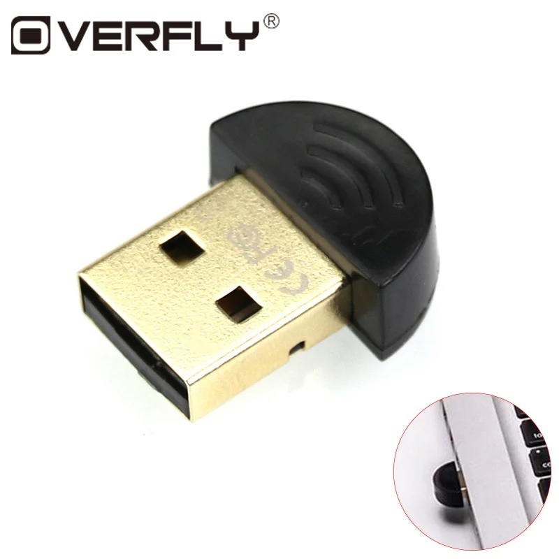 Overfly Mini USB Bluetooth адаптер 4,0 Двойной режим беспроводной bluetooth-ключ приемник передатчик для оконные рамы 10 7 8 XP ноутбука