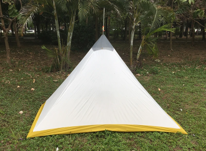 668 г кемпинговая палатка на 1-2 человека, открытая 40D нейлоновая с силиконовым покрытием, бесшумная пирамида, большая палатка для кемпинга, 4 сезона, Внутренняя палатка